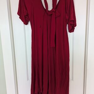 Red Breastfeeding Romper- Latched Mama